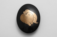 O-0030　京蒔絵本金帯留