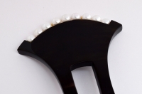 H-0319　本鼈甲黒甲・本真珠簪(小）