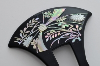 HR-0014　熨斗に秋草螺鈿簪