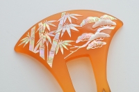 HR-0017　竹に松螺鈿簪