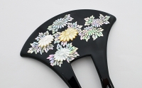 HR-0090　菊螺鈿簪